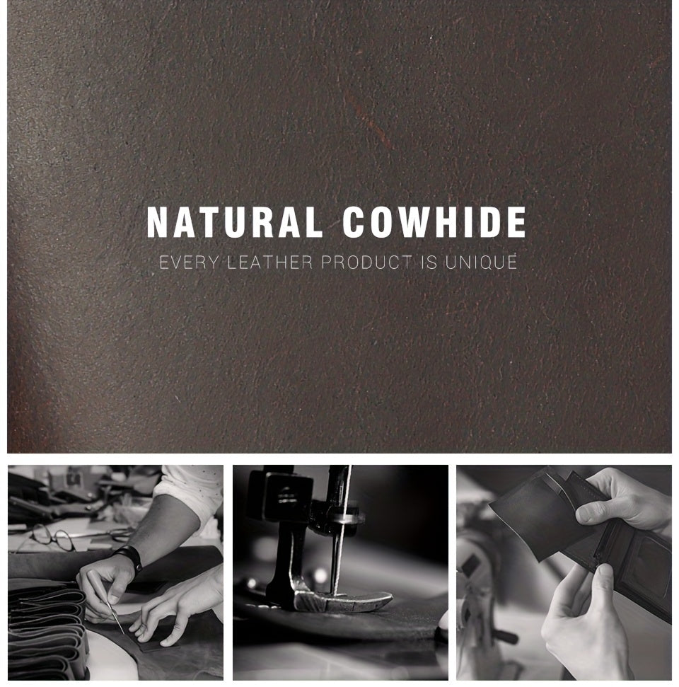 Men's Full Grain Leather Wallet with Ejectable Card Case