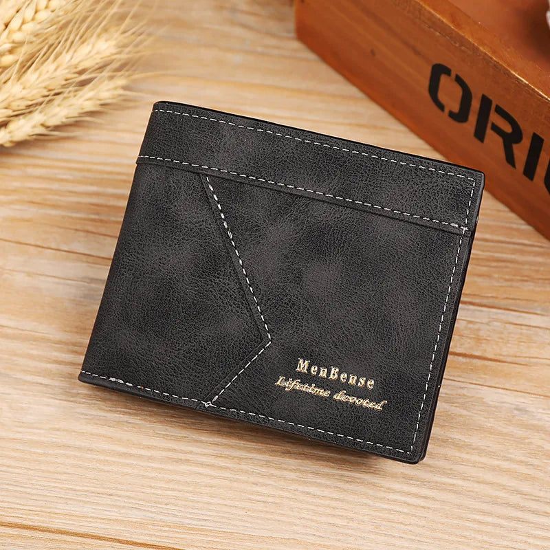 Men's Vintage Soft PU Leather Wallet and Compact Card Holder