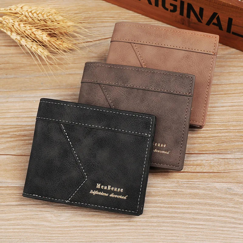 Men's Vintage Soft PU Leather Wallet and Compact Card Holder