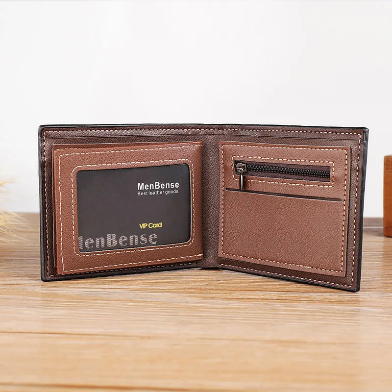Men's Vintage Soft PU Leather Wallet and Compact Card Holder