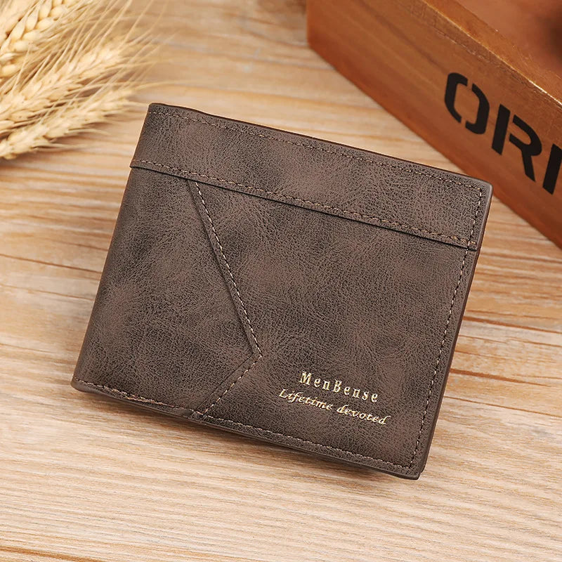 Men's Vintage Soft PU Leather Wallet and Compact Card Holder