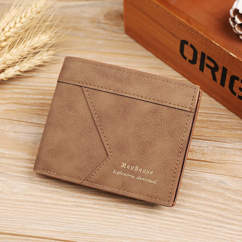 Men's Vintage Soft PU Leather Wallet and Compact Card Holder