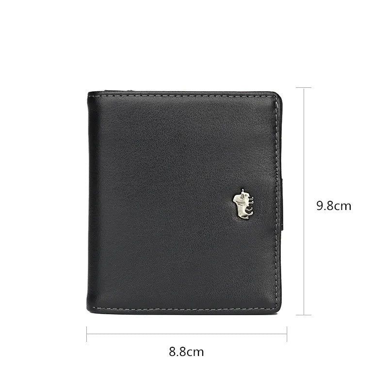 Men's Genuine Leather Grained Wallet with RFID Protection Image