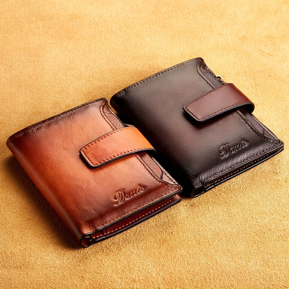 Men's Vertical Wallet, Removable RFID Card Holder