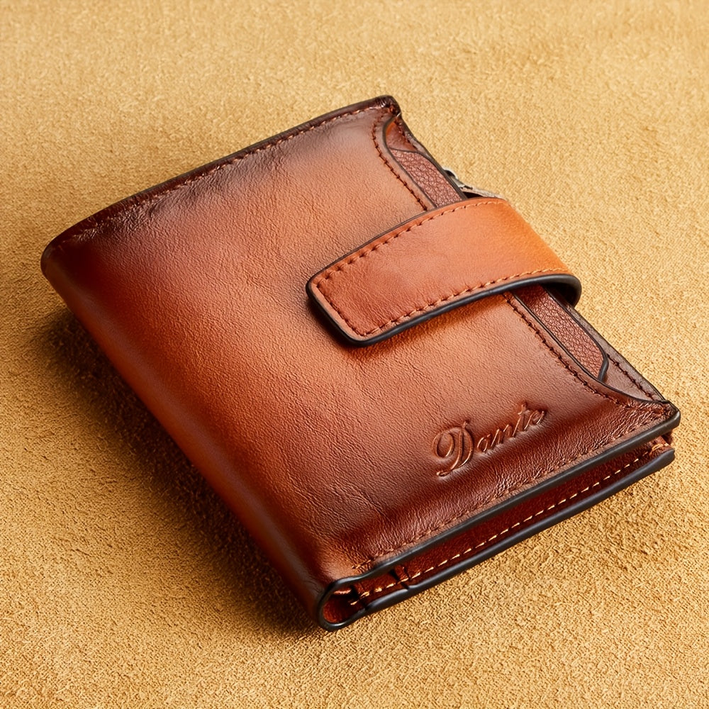 Men's Vertical Wallet, Removable RFID Card Holder
