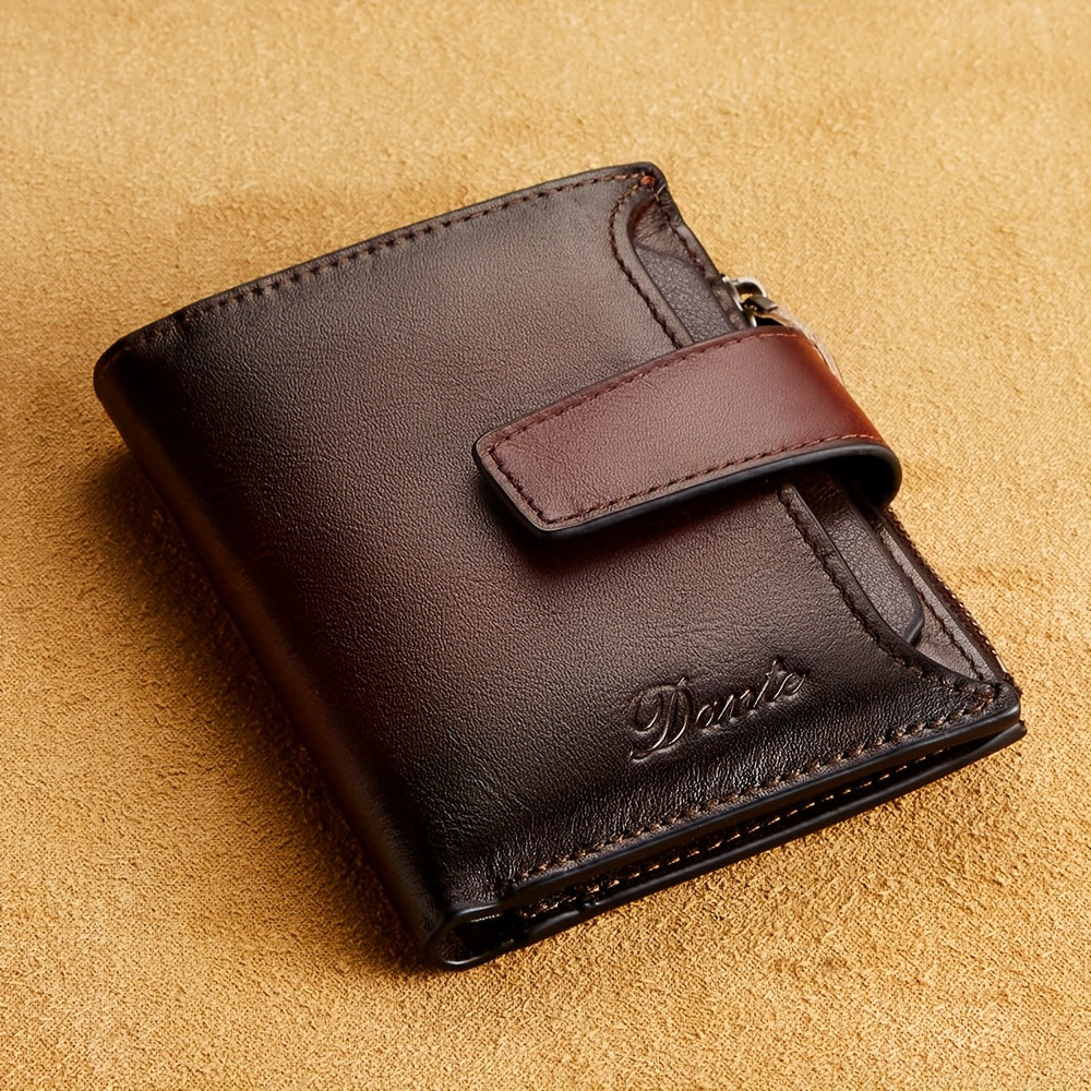 Men's Vertical Wallet, Removable RFID Card Holder