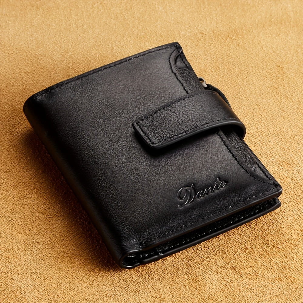 Men's Vertical Wallet, Removable RFID Card Holder