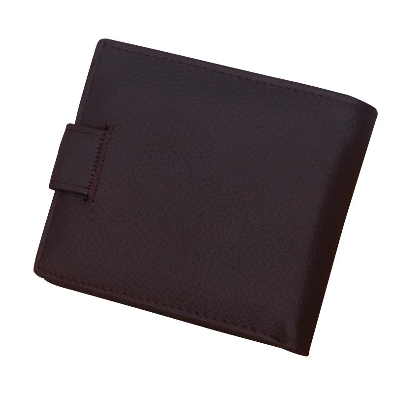 Genuine Leather Wallet - Luxury, RFID Security, and Large Capacity