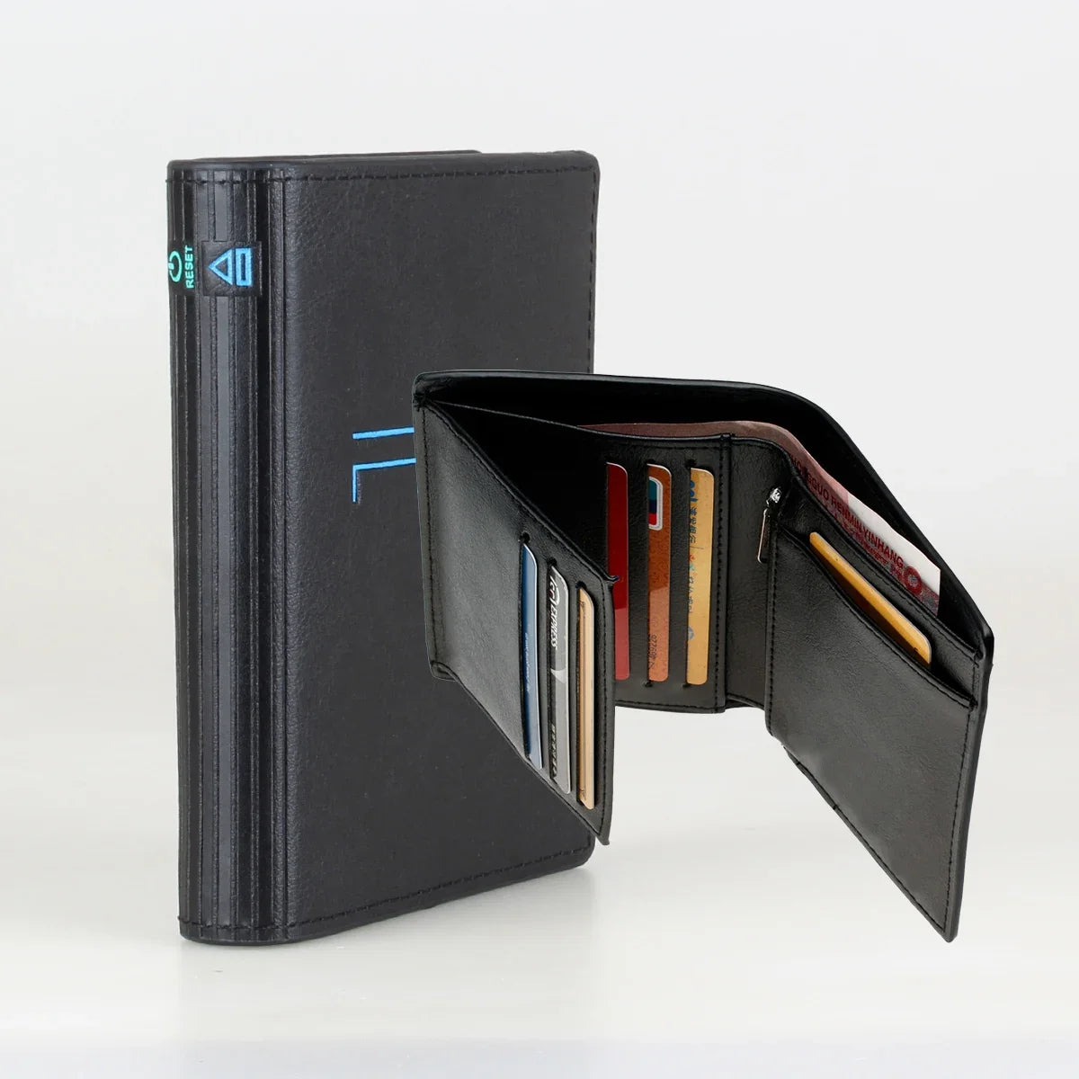 Compact PU Design Men's Wallet with Card Holder and Multiple Compartments
