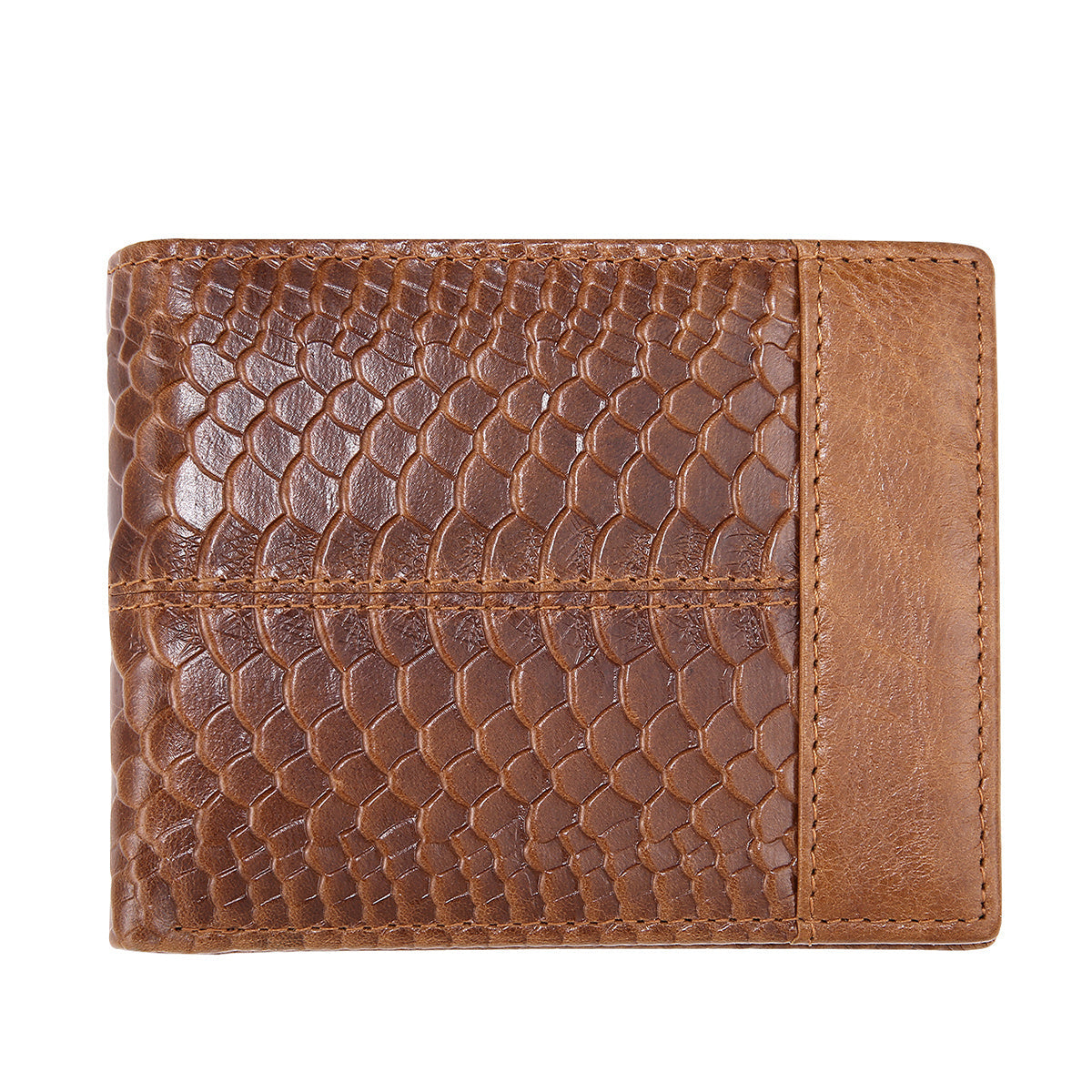 Men's PU Leather Wallet with Python Texture, Three Shades
