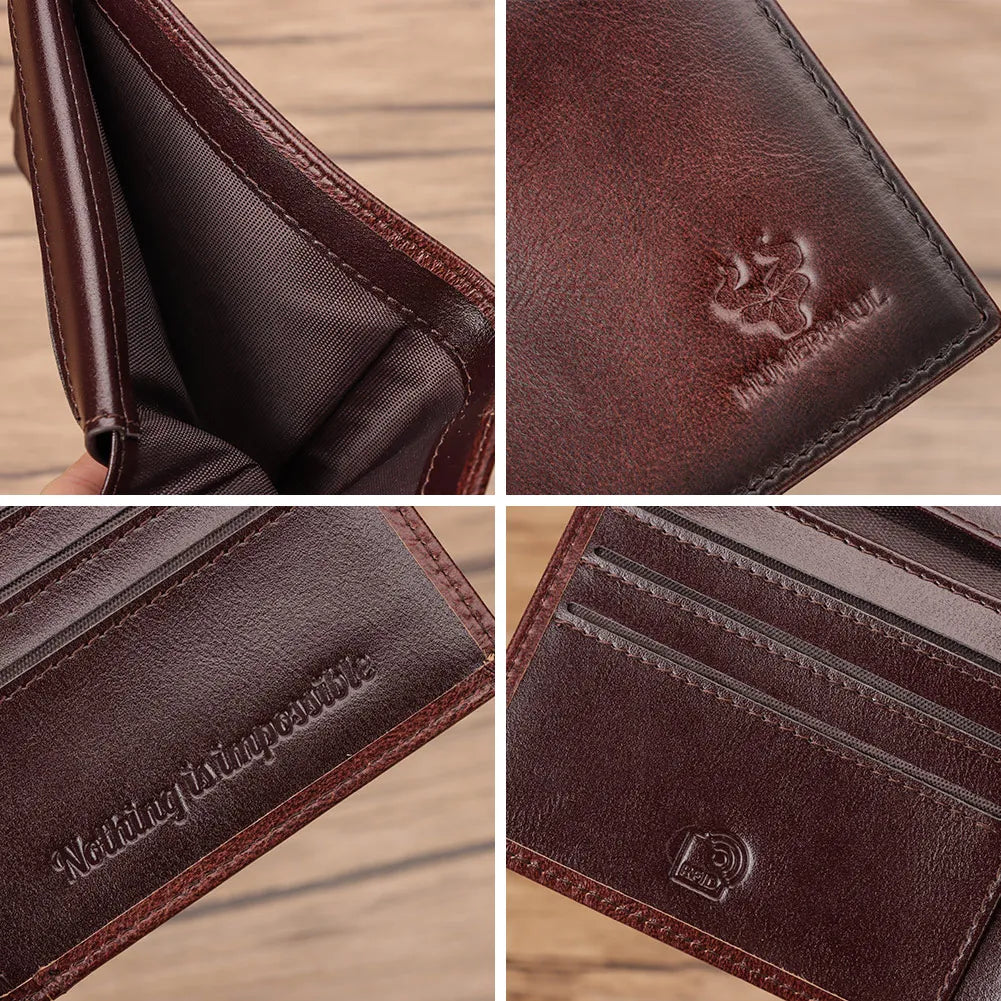 Genuine Leather Wallet - Premium Organization & RFID Security