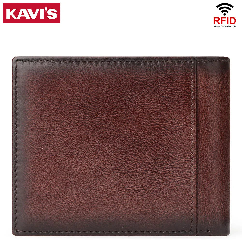 Genuine Leather Wallet - Premium Organization & RFID Security