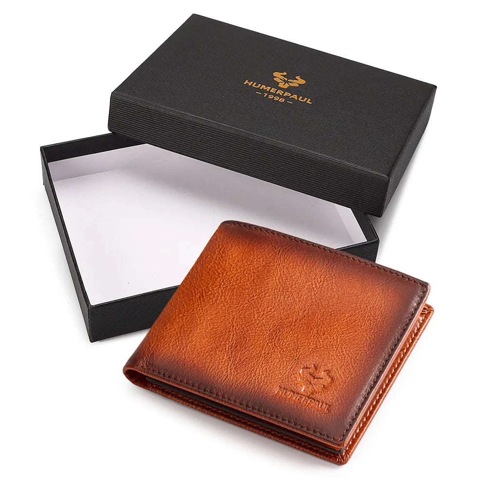 Genuine Leather Wallet - Premium Organization & RFID Security