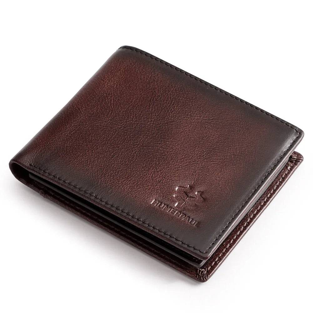 Genuine Leather Wallet - Premium Organization & RFID Security