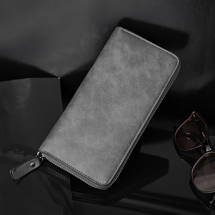 Men's Long Zippered Wallet with 20 cm Phone Pocket Image