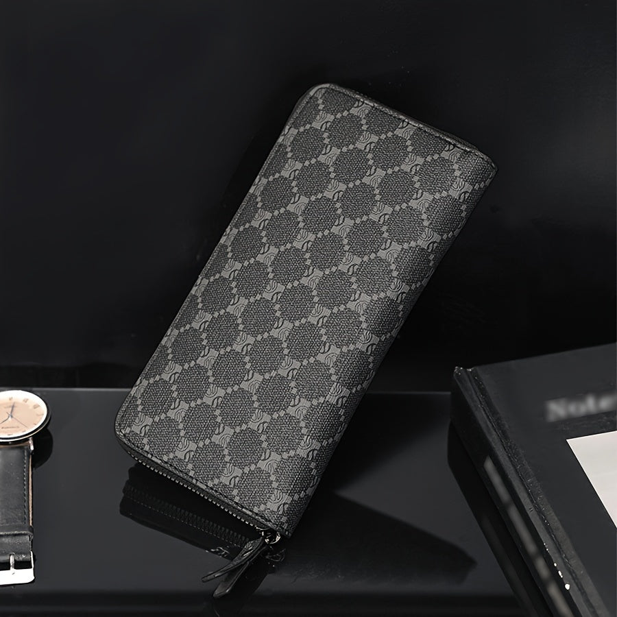 Men's Long Zippered Wallet with 20 cm Phone Pocket Image