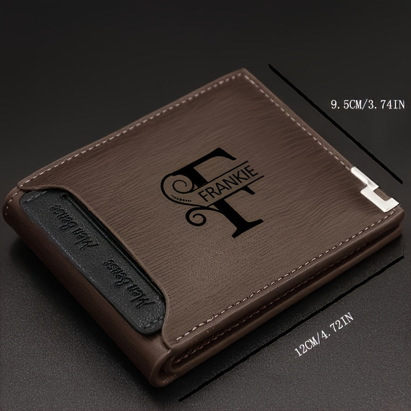 Men's Dark Brown Wallet with Removable Card Holder Image