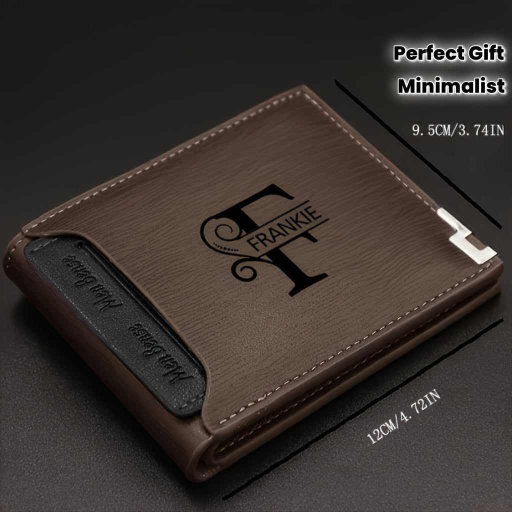 Men's Dark Brown Wallet with Removable Card Holder