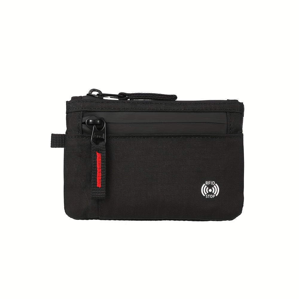 Men's Mini Travel Anti-RFID Nylon Wallet 5.1 in Image