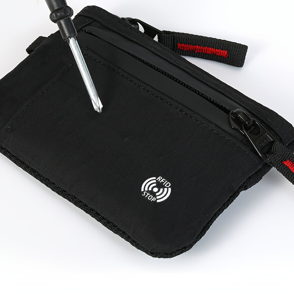 Men's Mini Travel Anti-RFID Nylon Wallet 5.1 in