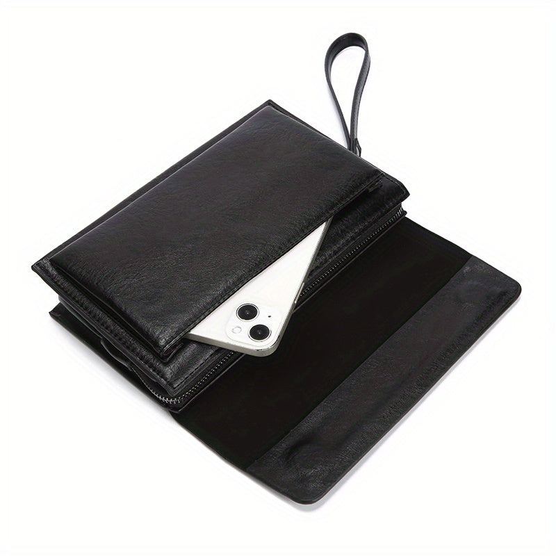 Men's Wallet Pouch 9 inches, Two Card Rows