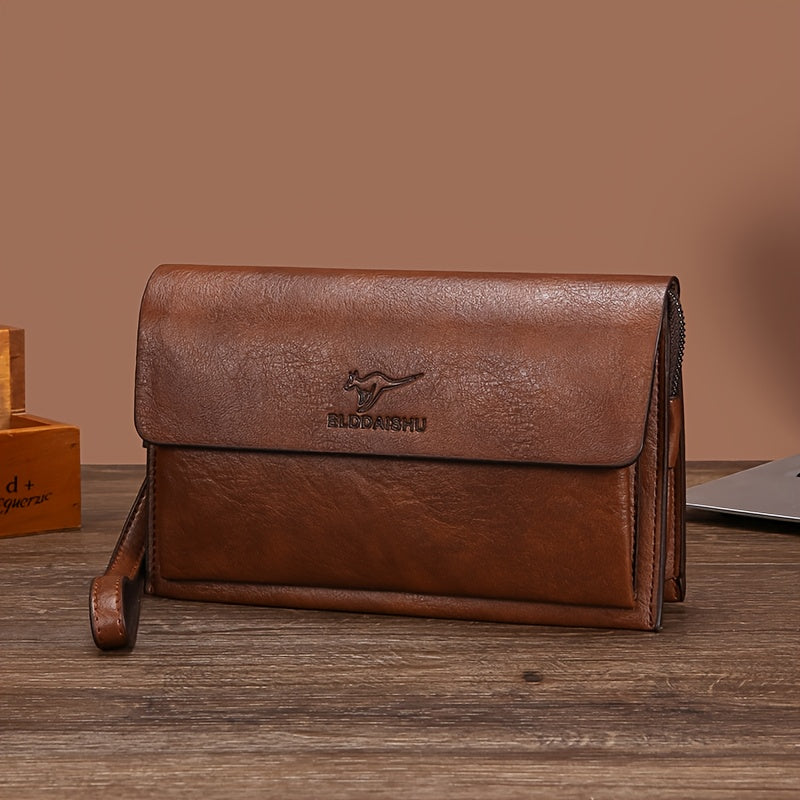 Men's Wallet Pouch 9 inches, Two Card Rows Image