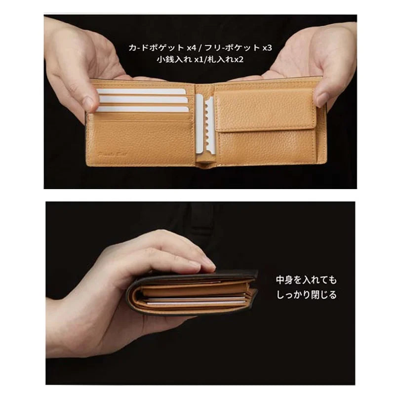 Genuine Leather Bifold Wallet - Quality and Durability