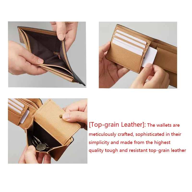 Genuine Leather Bifold Wallet - Quality and Durability
