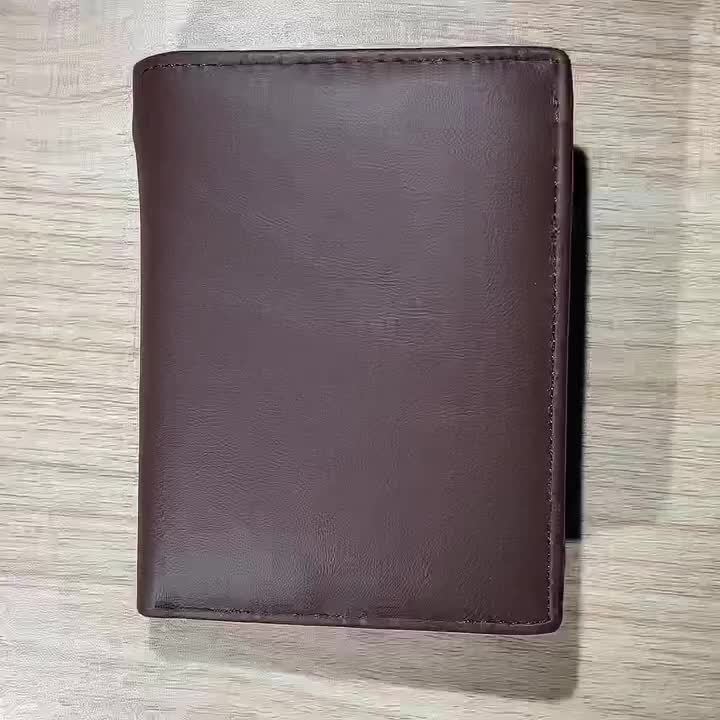 Men's Vertical Wallet, Twelve Slots and 86 Grams
