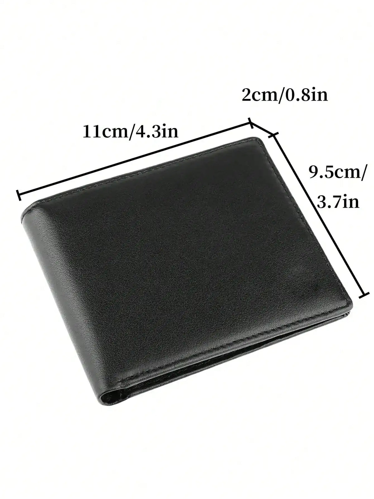 Men's Bifold Wallet in PU with RFID and Double ID Window