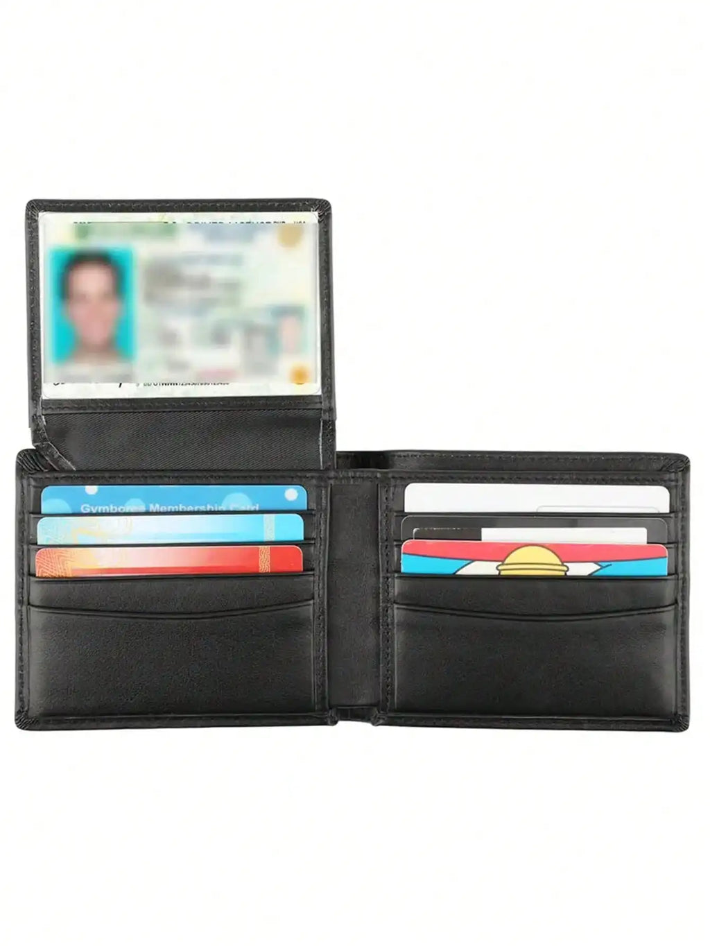Men's Bifold Wallet in PU with RFID and Double ID Window