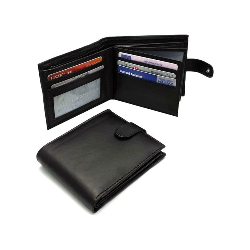 Men's Tri-Fold Wallet, Faux Leather, Coin Pocket and ID Window
