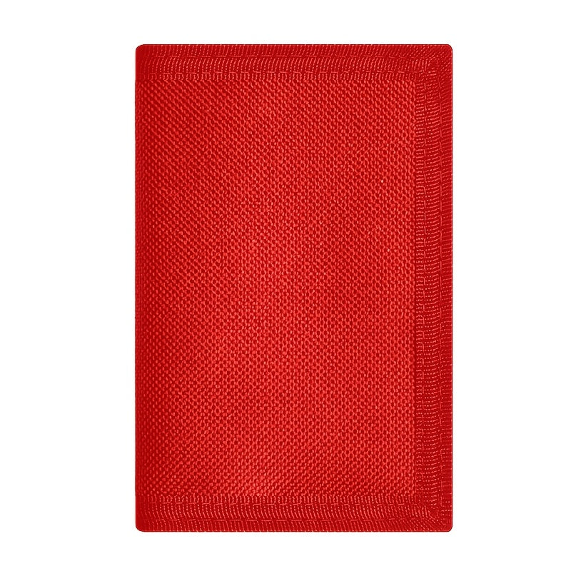 Men's Vertical 3-Fold Wallet with Keychain and Window