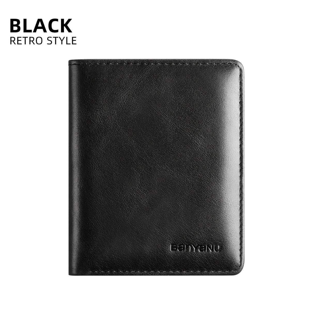 Extra Slim Vertical Leather Wallet for Men