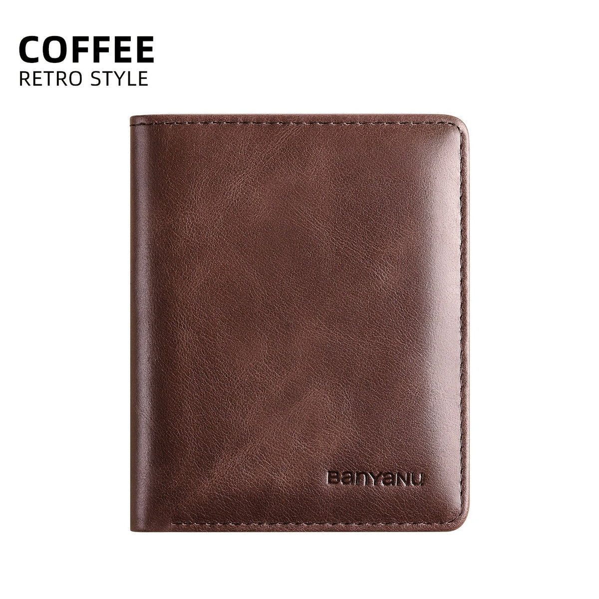 Extra Slim Vertical Leather Wallet for Men