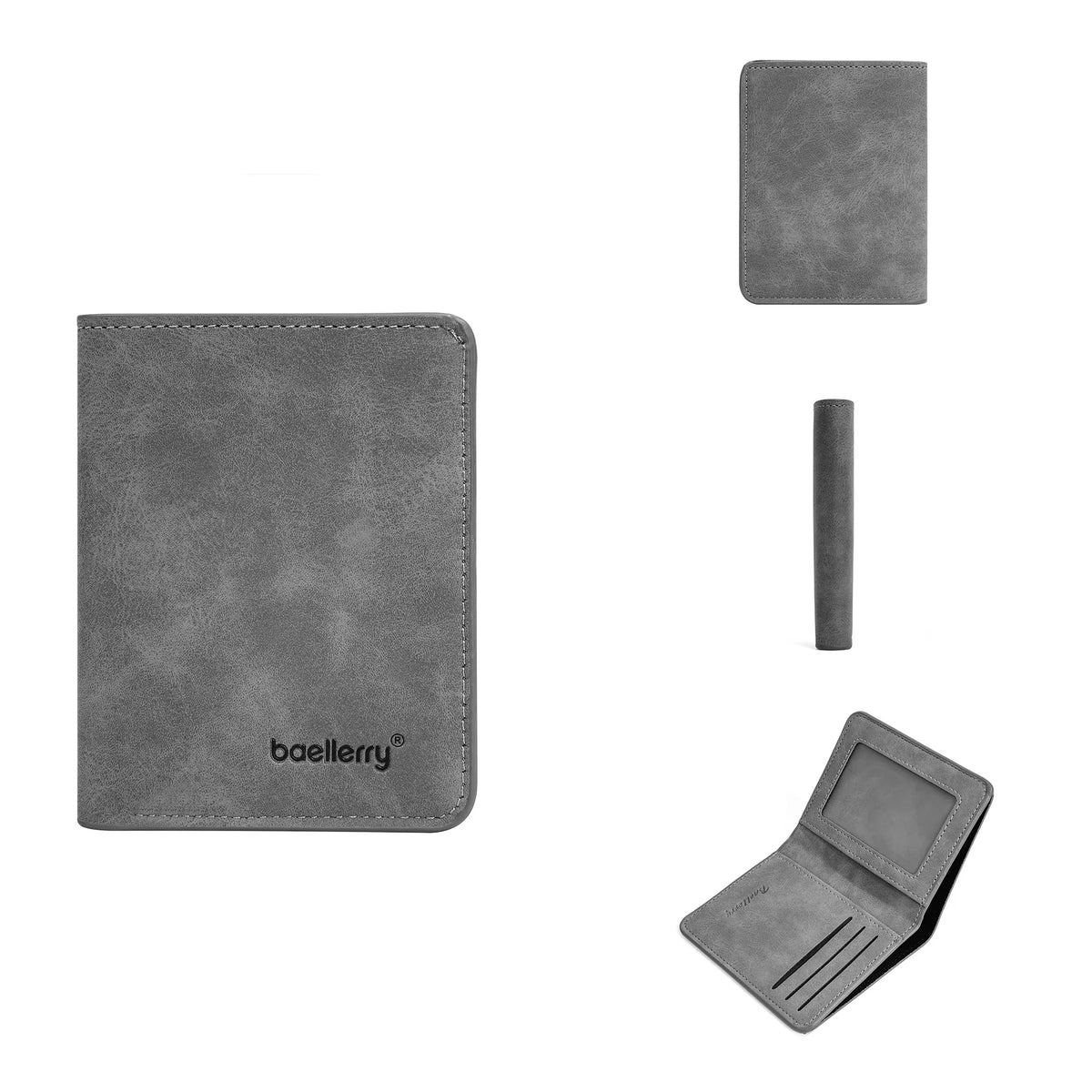 Vertical Men's Wallet with ID Window