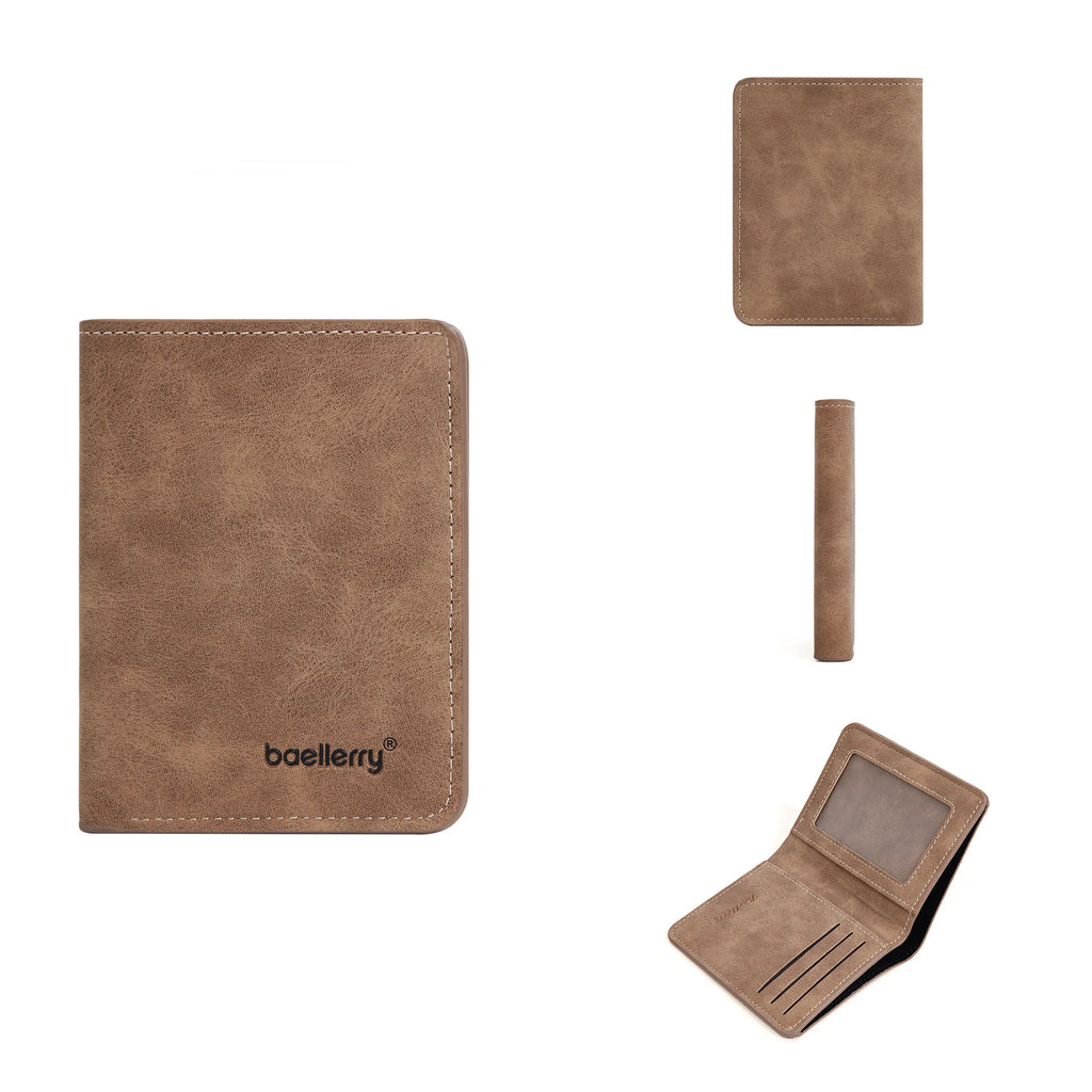 Vertical Men's Wallet with ID Window