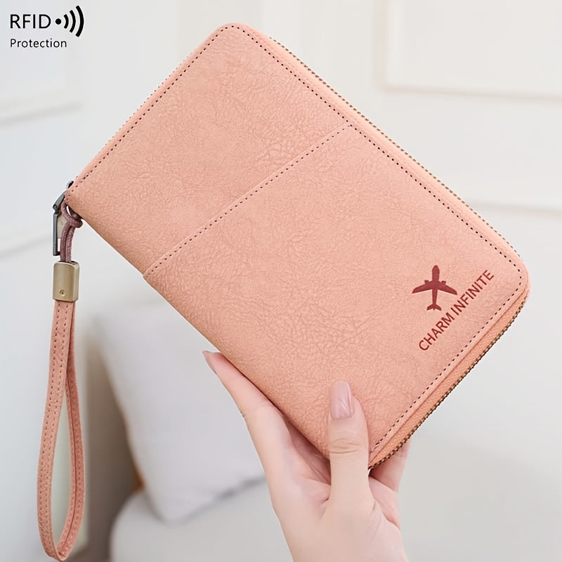 RFID Travel Wallet for Men, Four Passports