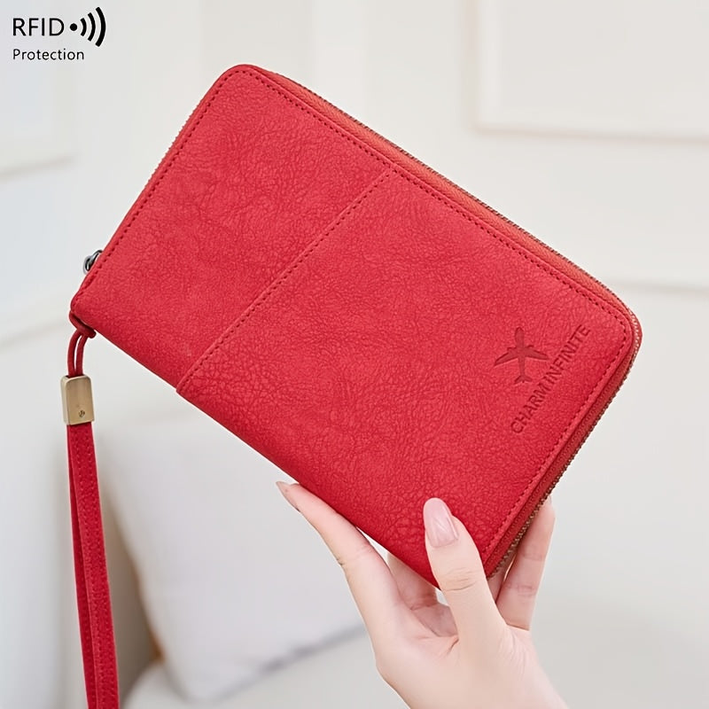 RFID Travel Wallet for Men, Four Passports