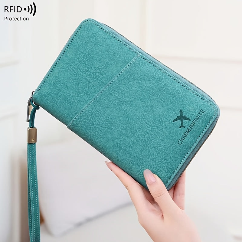 RFID Travel Wallet for Men, Four Passports