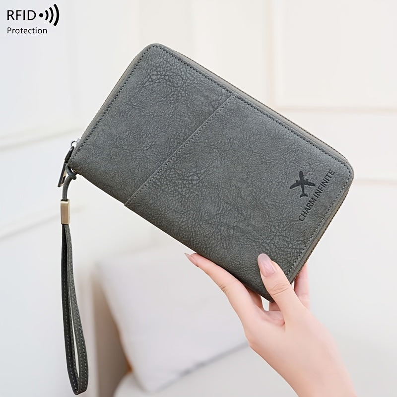 RFID Travel Wallet for Men, Four Passports