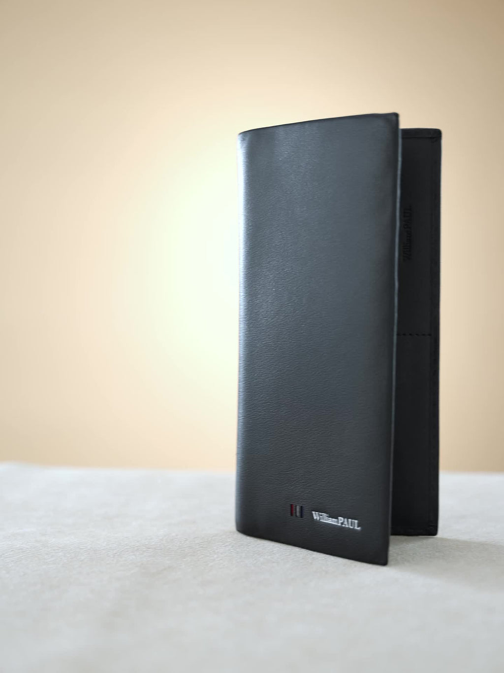 Men's Long Leather Wallet with Photo Slot