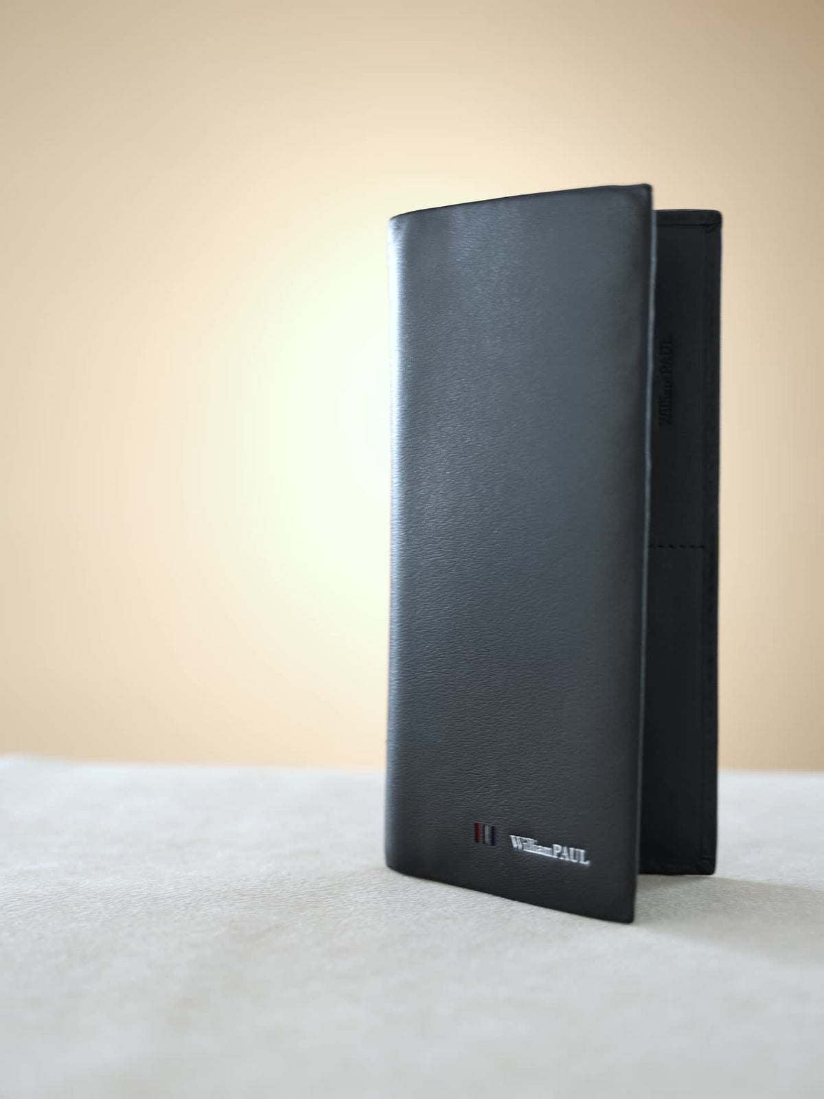 Men's Long Leather Wallet with Photo Slot