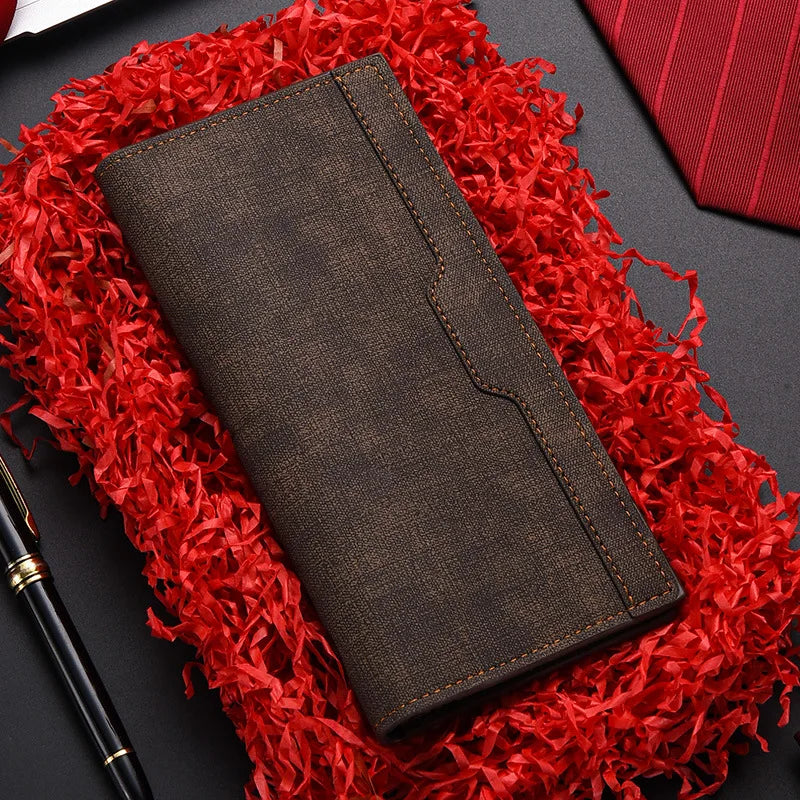 Slim Long Wallet for Men with Multiple Card Slots Image