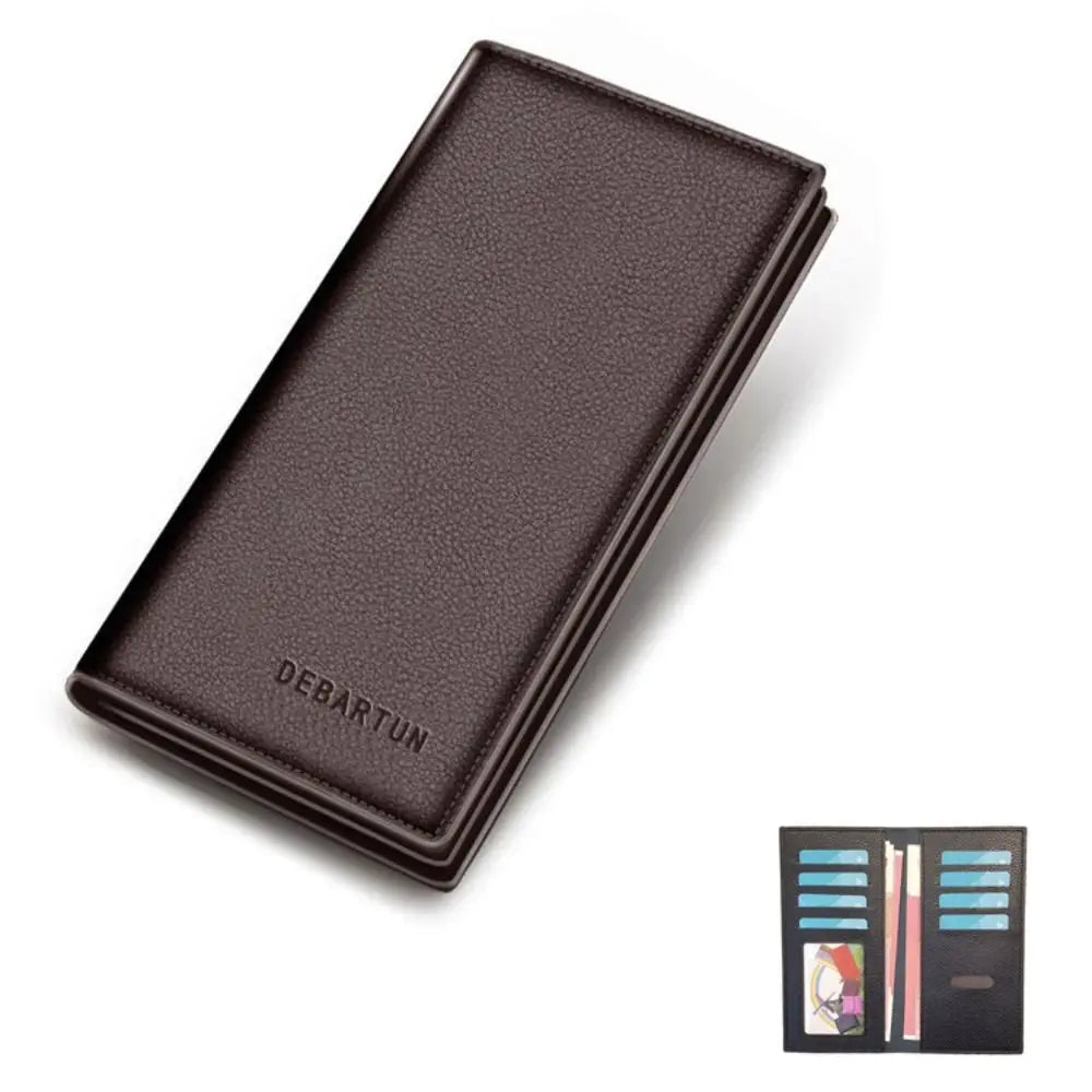 Slim Long Wallet for Men with Multiple Card Slots