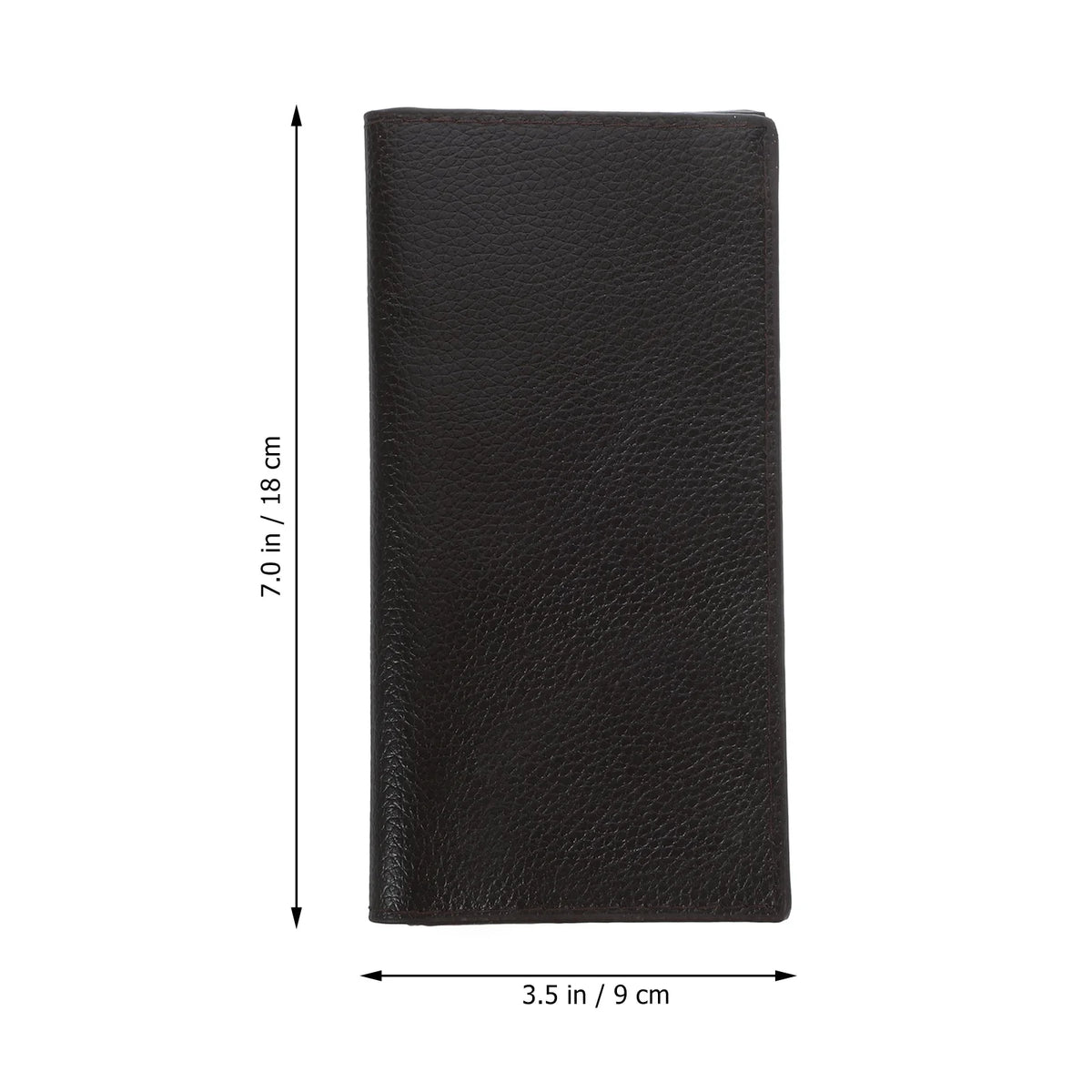 Vintage Long Men's PU Leather Wallet with Card Holder and Checkbook Holder Image