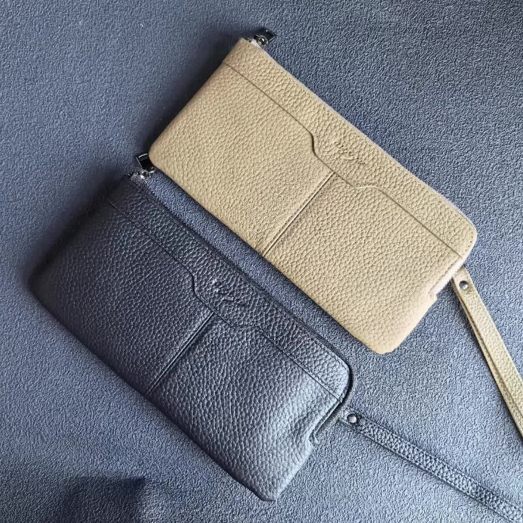 Men's Long Zipper Wallet, 8.3 x 4.3 x 0.6 in
