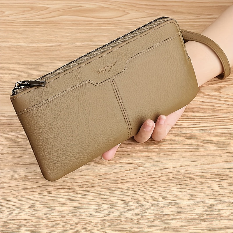 Men's Long Zipper Wallet, 8.3 x 4.3 x 0.6 in