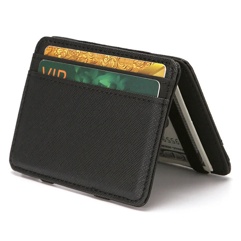 Ultra Slim Magic Wallet in PU Leather with Compact Card Holder