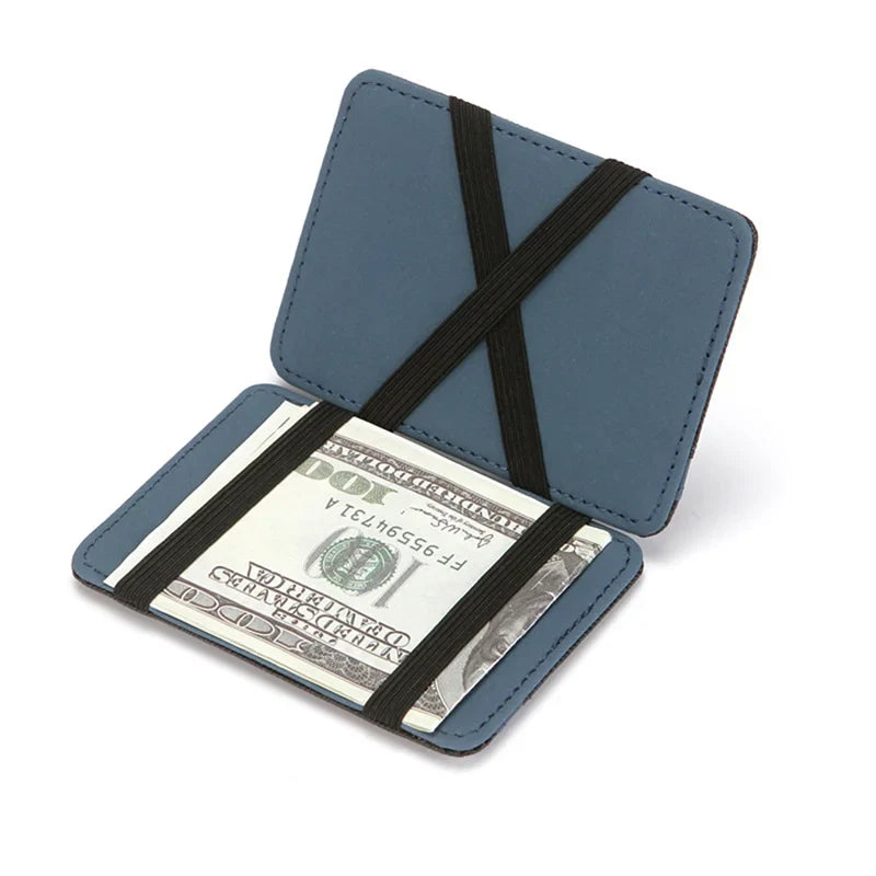 Ultra Slim Magic Wallet in PU Leather with Compact Card Holder